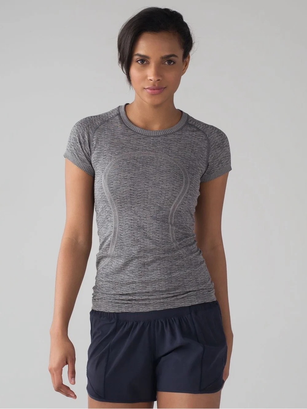 Lululemon Swiftly Tech Short Sleeve Crew Black / White